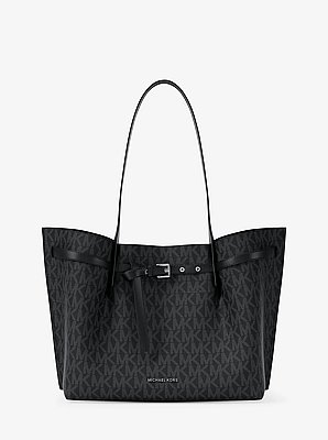 Emilia Large Signature Logo Tote Bag