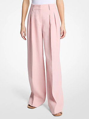 Linen Wide-Leg Trousers