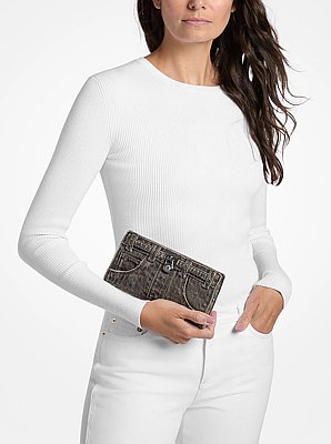 Hamilton Moderne Extra-Small Washed Denim Convertible Crossbody Bag