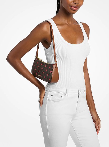 Sammy Small Printed Signature Logo Pochette