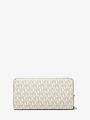 Jet Set Travel Large Signature Logo Wristlet