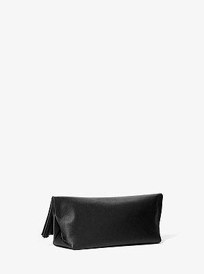 Isabella Satin Foldover Clutch