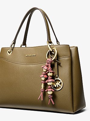 Embellished Floral Bag Charm
