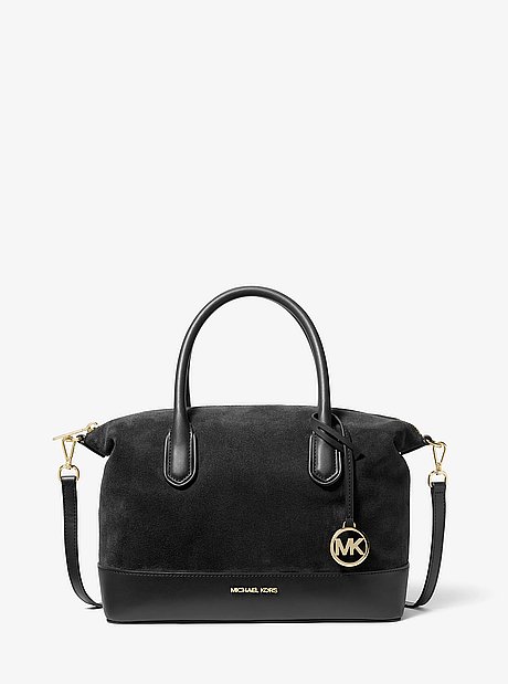 Hyde Medium Suede Satchel