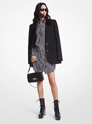 Blazer boyfriend en cr&ecirc;pe