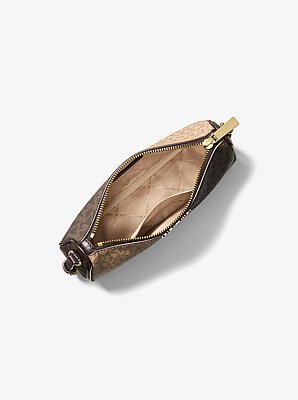 Jet Set Medium Two-Tone Signature Logo Pochette