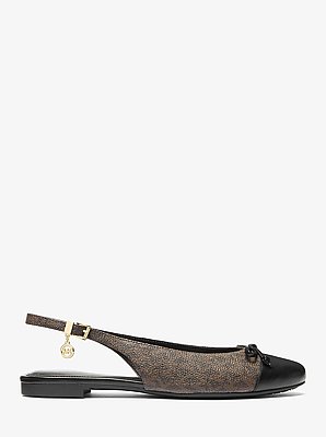 Ballerina slingback Piper con stampa logo