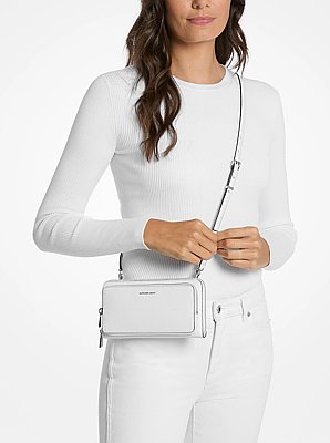 Jet Set Large Pebbled Leather Crossbody Bag