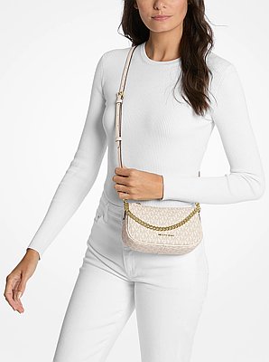 Carmela Small Signature Logo Convertible Crossbody Bag