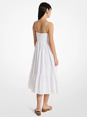 Cotton Poplin Midi Dress
