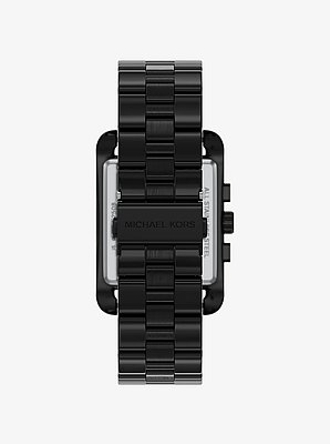 Oversized Monroe Black-Tone Watch