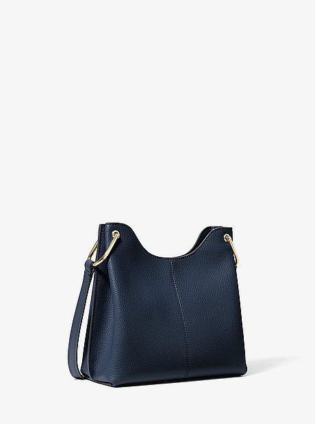 Joan Large Pebbled Leather Slouchy Messenger Bag