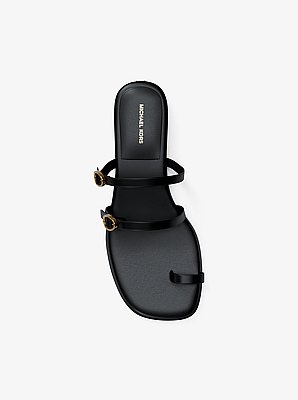 Kya Leather Flat Sandal