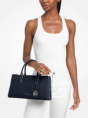 Arden Medium Top-Zip Satchel