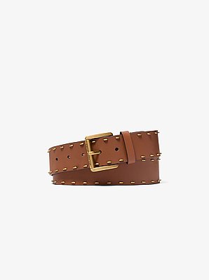 Studded Leather Belt