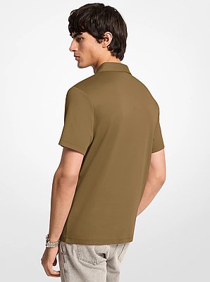 Embroidered Logo Cotton Polo Shirt