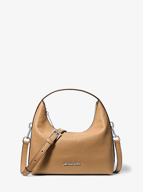 Ember Small Pebbled Leather Messenger Bag
