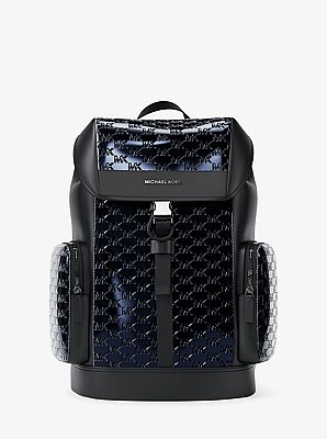 Sac &agrave; dos Cooper de taille moyenne &agrave; logo m&eacute;tallis&eacute; et grav&eacute;