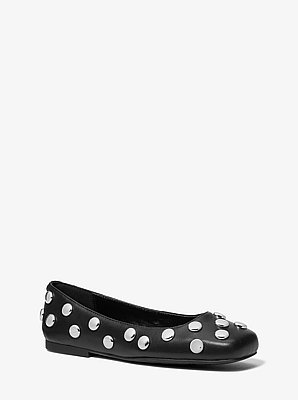 Matilda Studded Leather Ballet Flat