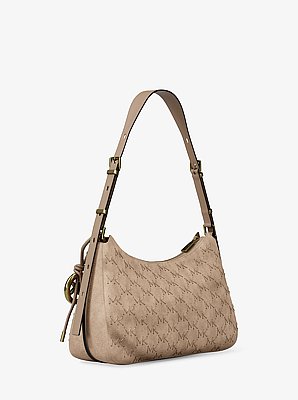 Nolita Medium Whipstitched Logo Leather Shoulder Bag
