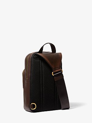 Hudson Burnished Leather Sling Bag