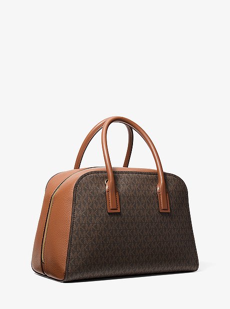 Ashton Medium Signature Logo Satchel