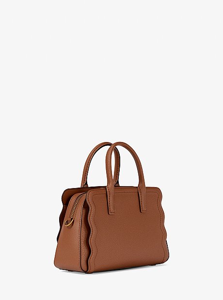 Tr&egrave;s petit sac &agrave; bandouli&egrave;re convertible Laila en cuir grain&eacute;