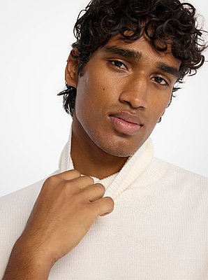 Su&eacute;ter de cuello alto de lana merino