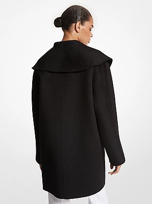 Double Faced Wool Melton Clutch Coat