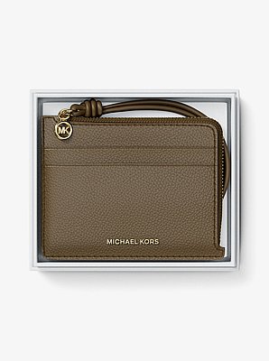 Bolso de pulsera Jet Set peque&ntilde;o de piel granulada con tarjetero