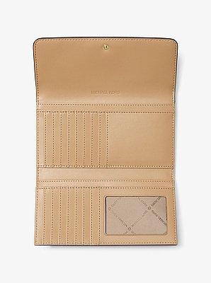Jet Set Large Signature Logo Tri-Fold Wallet