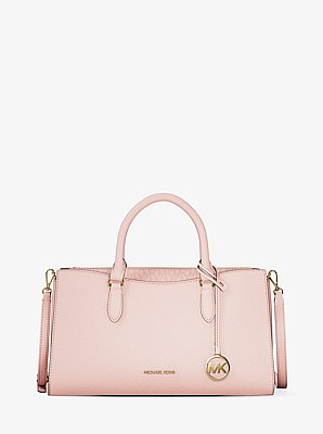 Bolso satchel Arden mediano de piel con cremallera superior