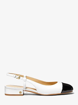 Perla Leather Slingback Flat