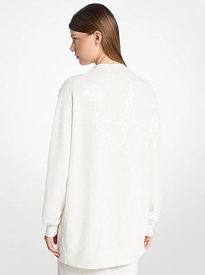 Sequined Cashmere Cardigan