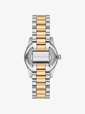Mini Lexington Pav&eacute; Two-Tone Watch 