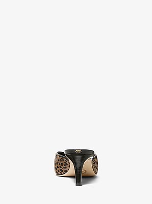 Kasia Cheetah Print Calf Hair Mule