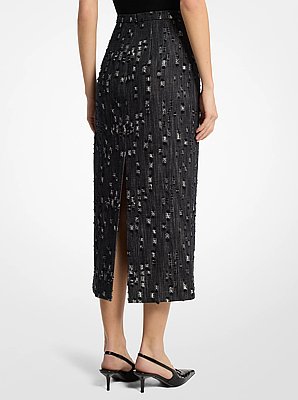 Falda de denim deshilachada