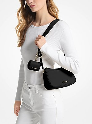 Jet Set Medium Pebbled Leather Crossbody Bag with Case for Apple AirPods Pro&reg;