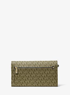 Jet Set Medium Signature Logo Convertible Wristlet