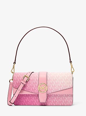 Greenwich Medium Ombr&eacute; Signature Logo Convertible Shoulder Bag