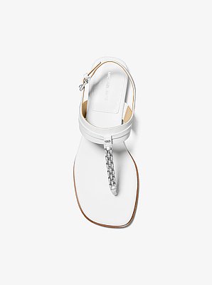 Marcia Embellished Leather Sandal