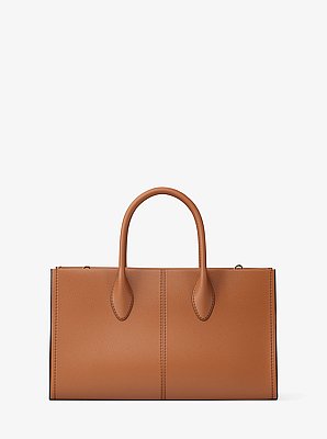 Mirella Medium Pebbled Leather Satchel