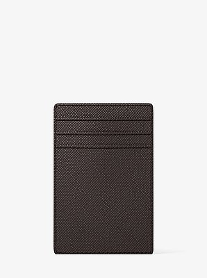 Edison Saffiano Leather Card Case