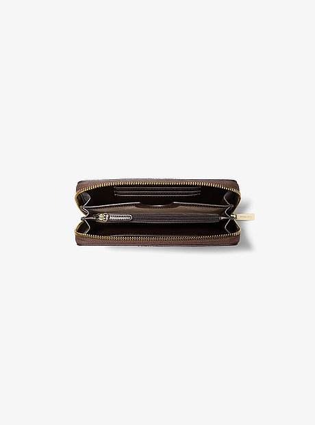 Jet Set Medium Two-Tone Signature Logo Wallet