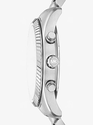 &Uuml;bergro&szlig;e Armbanduhr Lexington im Silberton