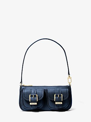 Zoe Small Pebbled Leather Pochette