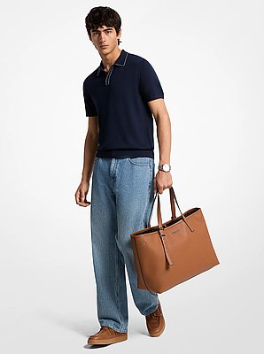 Hudson Medium Pebbled Leather Everyday Tote Bag