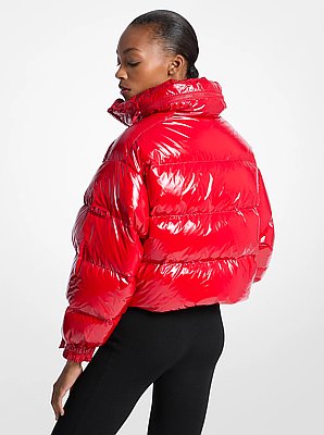Doudoune en nylon cir&eacute;