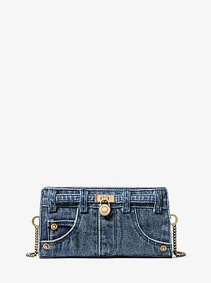 Hamilton Moderne Extra-Small Washed Denim Convertible Crossbody Bag