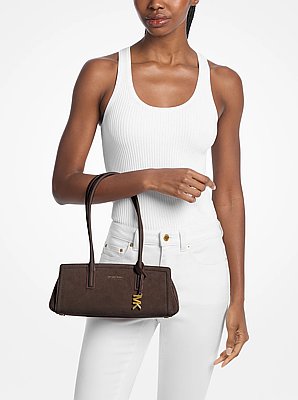 Laila Small Suede Shoulder Bag